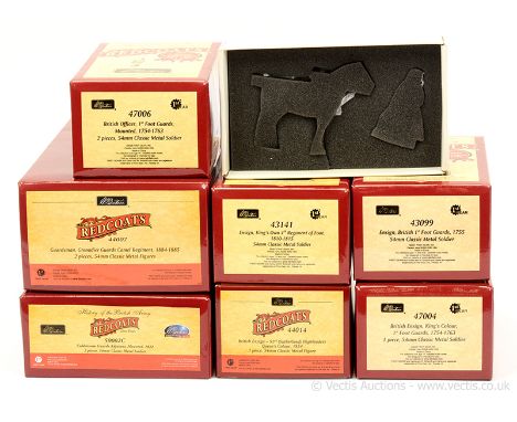 Britains - History of the British Army - Redcoats, comprising: 7 x Assorted Models Includes: Model No' 47006 - Officer, 1st F