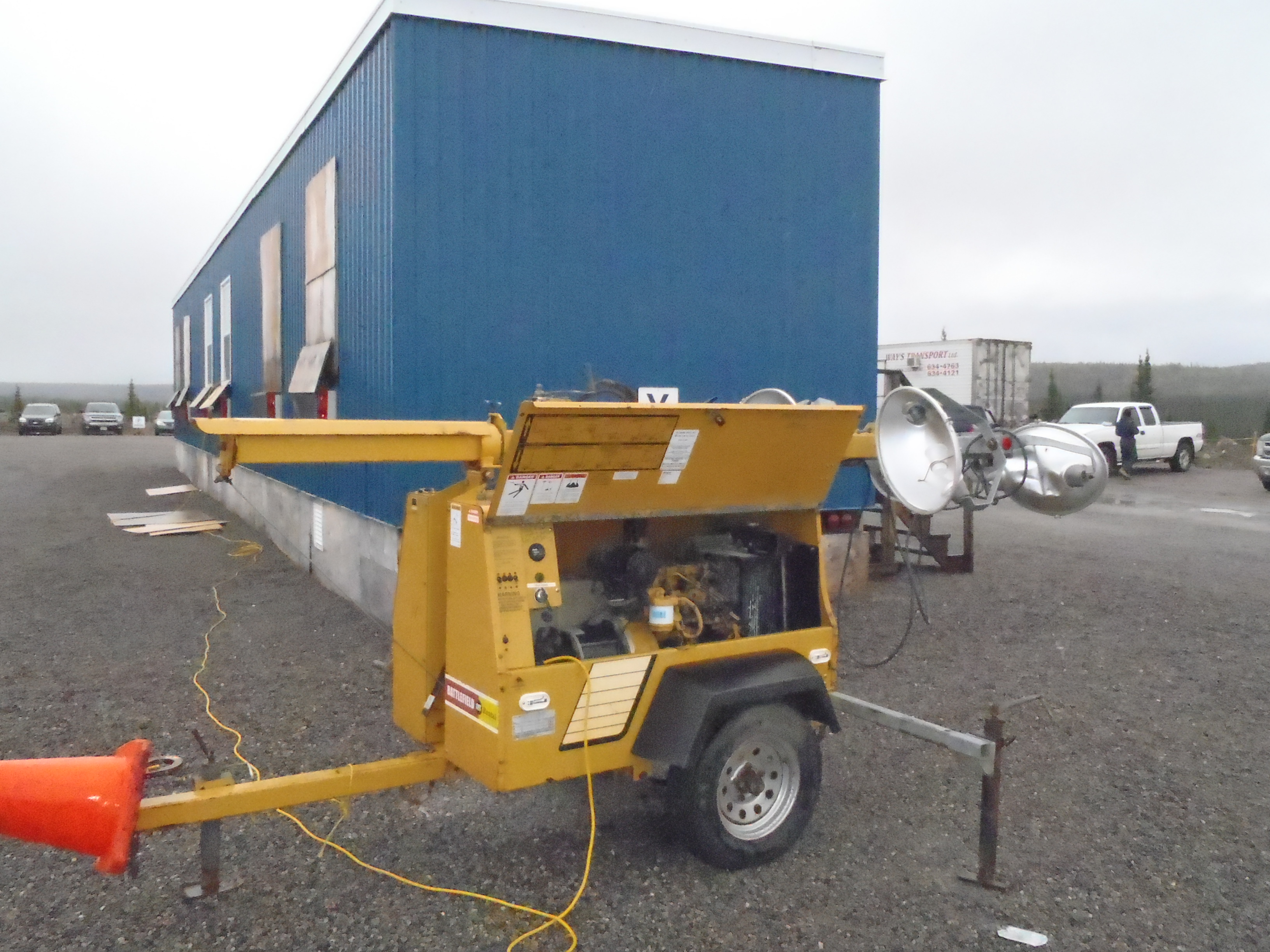 ALLMOND MODEL NIGHTLITE PRO, 30' PORTABLE LIGHT PLANT W/ 8KW DIESEL