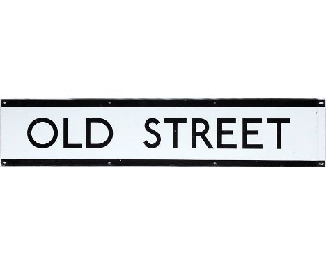 1960s/70s London Underground enamel FRIEZE PANEL from the platforms at Old Street either on the Northern Line or the Northern