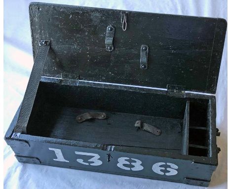 London Transport TRAM TOOLBOX as carried on the platform of London's first-generation trams until 1952. Ex-E/1 rehabilitated 