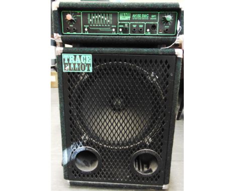 A TRACE ELLIOT AH150 SMC GP7 150 WATT BASE AMPLIFIER HEAD  serial no. TO432/315/298; together with a Trace Elliot 1153T base 