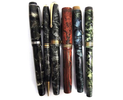 ASSORTED FOUNTAIN PENS  comprising a Conway Stewart No.58, and matching propelling pencil; Conway Stewart No.388; Conway Stew