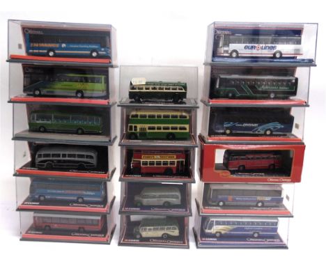 SEVENTEEN 1/76 SCALE CORGI ORIGINAL OMNIBUS COMPANY DIECAST BUSES &amp; COACHES  each boxed (one loose in case and lacking ca