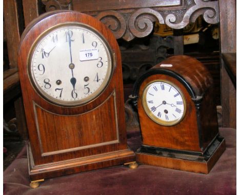Mantel clock with chiming movement and one other