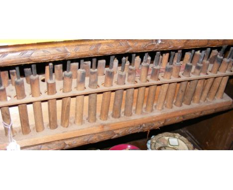 A complete set of leatherwork tools