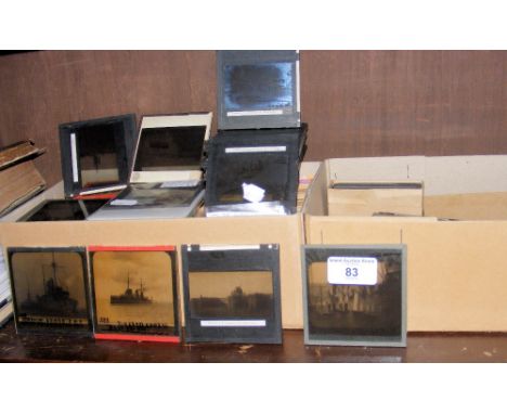 Selection of magic lantern slides relating to the Isle of Wight, including St Catherines Lighthouse