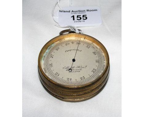 An Elliott Bros. pocket barometer