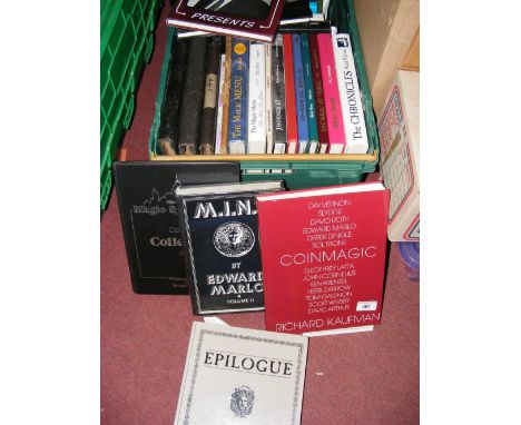 Large collection of hardback volumes on magic, including Richard Kaufman "Coin Magic", etc.