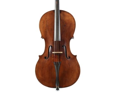Violoncelle français vers 1740, dans le style de Louis Guersan, 720 mm, portant une étiquette apocryphe « Tononi », taille 7/