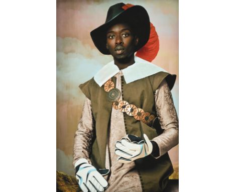 Omar Victor Diop (1980),  Portrait de Don Miguel De Castro , 2014, impression jet d'encre pigmentaire sur papier Harman By Ha