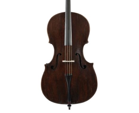 Violoncelle italien du XVIIIe s. 754 mm, portant une étiquette partiellement déchirée de Testore à Milan, restauré par Luc Br