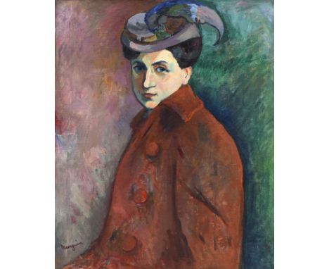 Henri Manguin (1874-1949),  La femme au carrick, Jeanne , hiver 1903-1904, huile sur toile, signée, 73,5x60,5 cmNous remercio