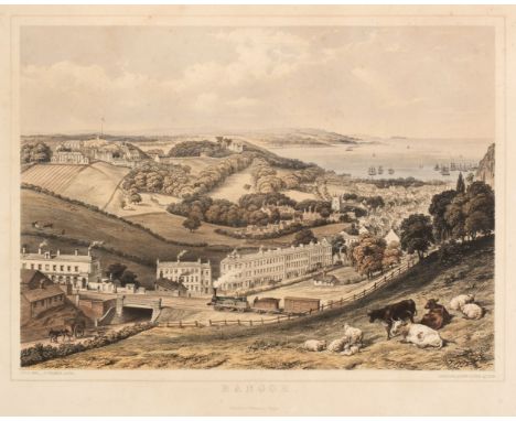 * Bangor. Picken (Thomas, lithographer), printed Day &amp; Son, published G. Humphreys, Bangor, circa 1850, lithograph with c