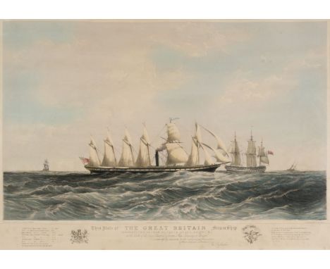 * Brunel (Isambard Kingdom). This Plate of the Great Britain Steamship, constructed of Iron by Thos. R. Guppy, Esqre. C.E. at