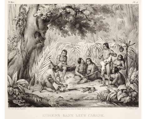 Rugendas (Johann Moritz). Voyage pittoresque dans le Brésil, Paris: Engelmann, 1835, 70 lithograph plates only (of 100), lack