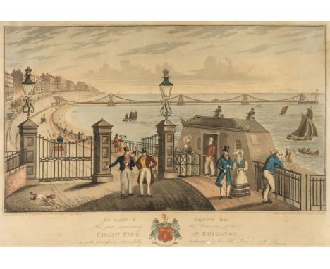 * Brighton. Bruce (J.), To Capt, S. Brown R. N. This plate representing the Entrance of The Chain Pier at Brighton, is with p