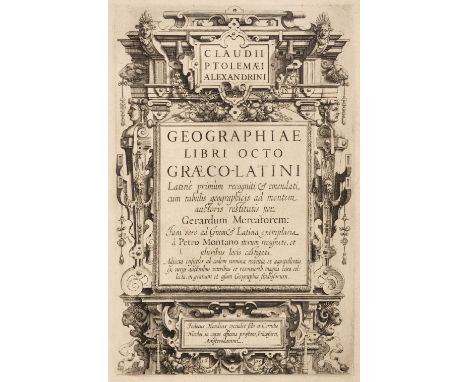 Mercator (Gerard) - Ptolemaeus (Claudius). Geographiae libri octo Graeco-Latini, Amsterdam: Cornelis Nicolai (i.e. Claesz) &a