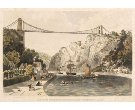 * Bristol. Newman &amp; Co., lithographers, Clifton Suspension Bridge and St. Vincent's Rocks, Henry Pearce, Clifton, circa 1