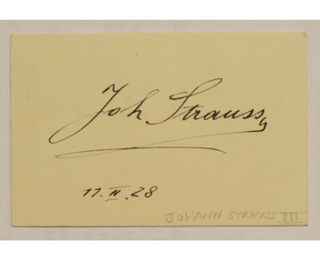 * Twentieth-Century Autographs. A collection of approximately 200 autographs on card, circa 1920s/1950s, including C.R.W. Nev