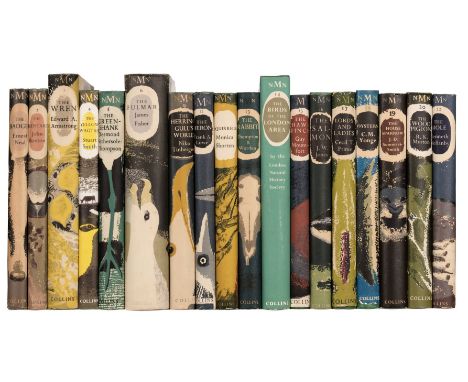 New Naturalist Monographs. Volumes 1-6, 9, 11-20 and 22, all 1st editions, London: 1948-71, number 9 (Herring Gull's World) s