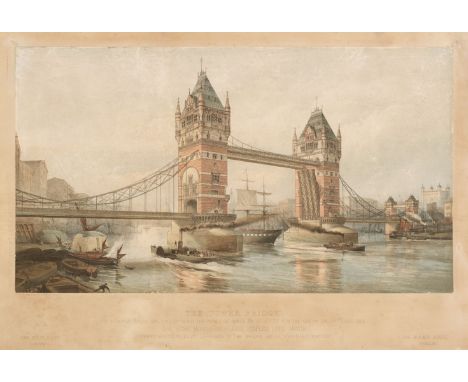 * London. The Tower Bridge. The Memorial Stone was laid by H.R.H. the Prince of Wales on behalf of H.M. the Queen on 21st Jun
