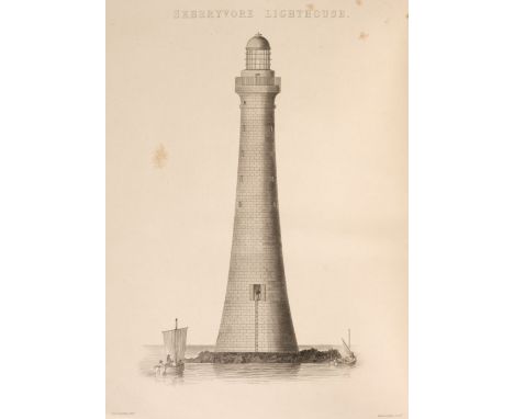 Stevenson (Alan). Account of the Skerryvore Lighthouse, with notes on the illumination of lighthouses, 1st edition, Edinburgh