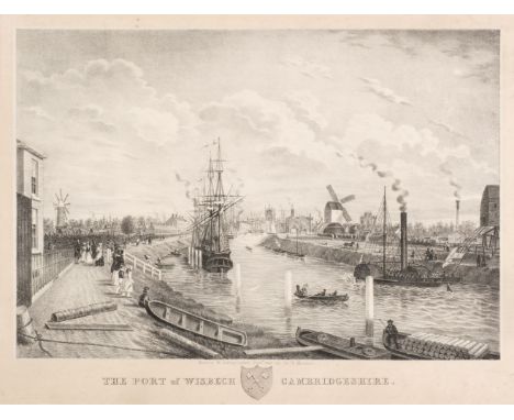 * Wisbech. Hunter (James P.), The Port of Wisbech Cambridgeshire, September 1846, uncoloured lithograph, printed on India and