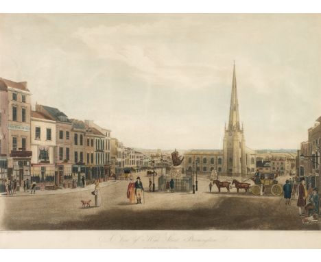 * Birmingham. Stadler (Joseph Constantine), A View of the High Street Birmingham, T. Hollins, Birmingham, July 1st 1812, [but