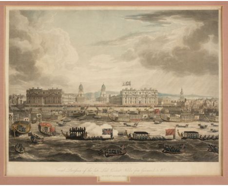 * Greenwich. Funeral Procession of the Lord Viscount Nelson, from Greenwich to Whitehall on the 8th January, 1806, [London: J