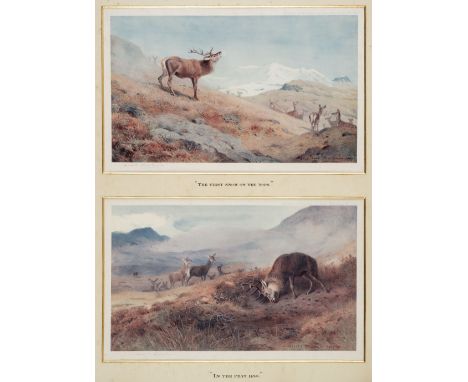 * Thorburn (Archibald, 1860 - 1935). The First Snow on the Tops, In the Peat Hag, Changing Quarters [and] After the Mist has 