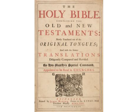 Bible [English]. The Holy Bible, containing the Old and New Testaments: Newly Translated out of the Original Tongues; and wit