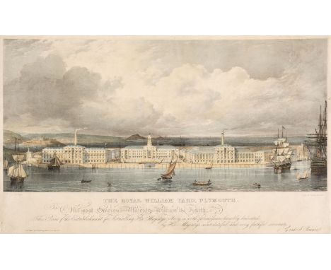 * Haghe (Louis). The Royal William Yard, Plymouth, London: Day &amp; Haghe, circa 1830, colour lithograph on India paper laid