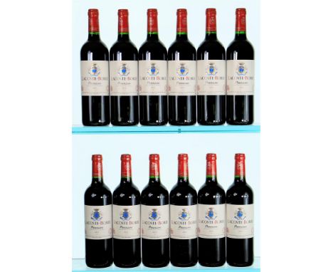 2012 Chateau Lacoste Borie (Second wine of Chateau Grand Puy Lacoste)PauillacOWC12x75clPreviously Stored at the Wine Society 