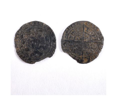 A hammered Silver Groat, Light Coinage (1464-1470), London Mint, Class Vd, mm. Rose, 1464-1465, (North 1568), 2.91g. Nothing 