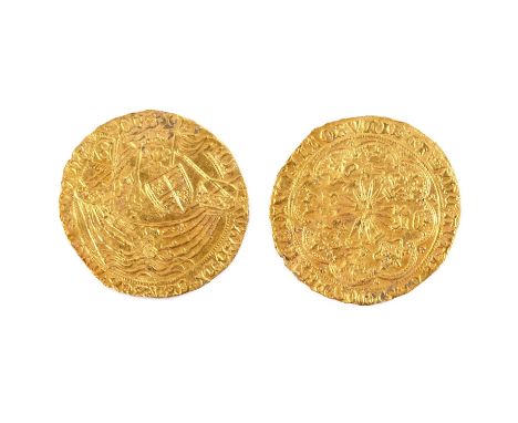 A hammered gold Ryall, Light Coinage (1464-1470), London Mint, Class VIIIa, mm. None/Crown, 1467-1468, (North 1549), 7.77g. T