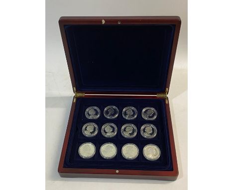 A collection of 24 Queen Elizabeth II 'King's of England' silver coins, British Virgin Islands, 2006, 2007 and 2008. All in c