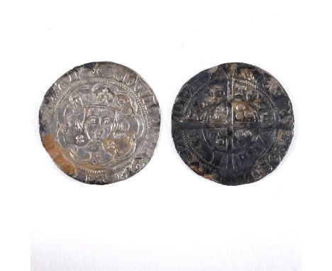 A hammered Silver Groat, Light Coinage (1464-1470), Bristol Mint, Class VII, mm. Crown, 1466-1467, (North 1580), 3.08g. Quatr