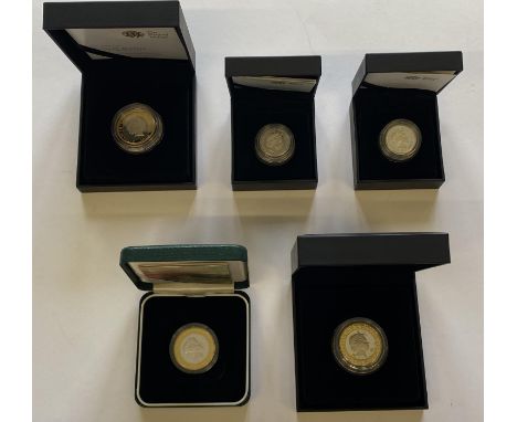 An Elizabeth II 2008 Olympic Handover £2.00 silver proof coin, encapsulated and in Royal Mint case of issue with insert. An E