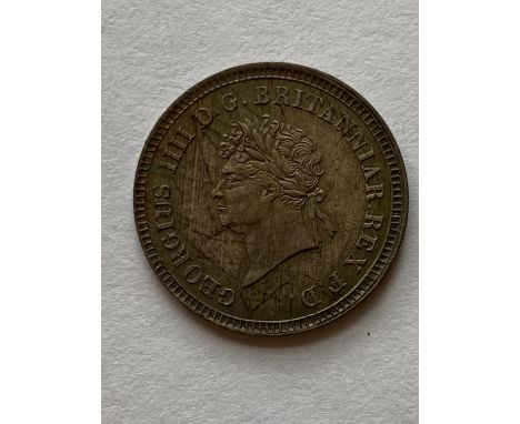 A George IV Threepence dated 1822, small head, with proof like fields.  *CR:  very light marks only.  *BP 22.5% (18.75% plus 