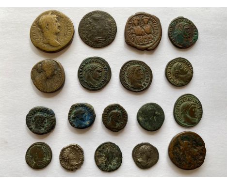 Coins of Maximinus  I (235-285) and others. 18 coins.  *CR:  Mixed states.  *BP 22.5% (18.75% plus VAT) plus a lot fee of £8 