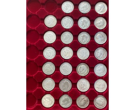 George V Halfcrowns bare head l. crowned shield in gareter 1911, 1912, 1913, 1914, 1915, 1916, 1917, 1918, 1919. Second and t