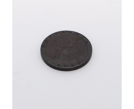 A George III Penny, second issue, Soho mint 'Cartwheel' issue, dated 1797.  *CR:  Light rubbing to surfaces, obverse better. 