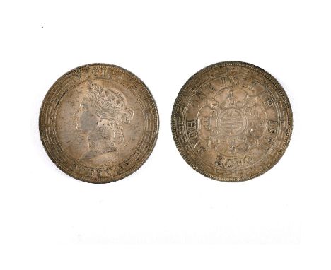 A Hong Kong Dollar dated 1867, obverse crowned bust l.  *CR:  Slight surface marks.  *BP 22.5% (18.75% plus VAT) plus a lot f