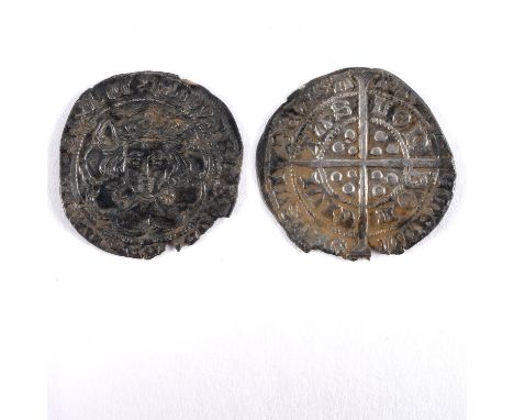A hammered Silver Groat, Light Coinage (1464-1470), London Mint, Class Vd, mm. Rose, 1464-1465, (North 1568), 2.67g. Nothing 