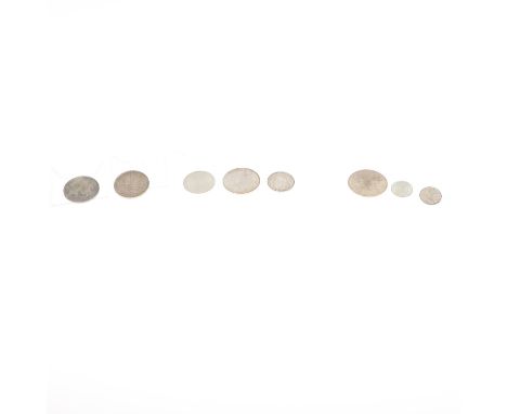 GEORGE VI Uk coins; Halfcrowns for 1944 and 1938, Sixpence for 1938 and 1939. Canadian Dollar 1966, Slovenian 50 Korun for 19