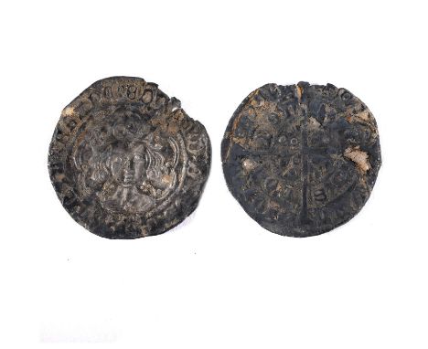 A hammered Silver Groat, Light Coinage (1464-1470), London Mint, Class Vd, mm. Rose, 1464-1465, (North 1568), 3.00g. Nothing 