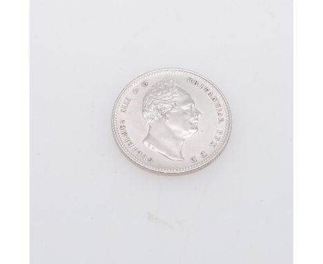 A William IV Shilling, bare head r. Value in wreath, dated 1834.  *CR:  Very nice example with crisp details.  *BP 22.5% (18.