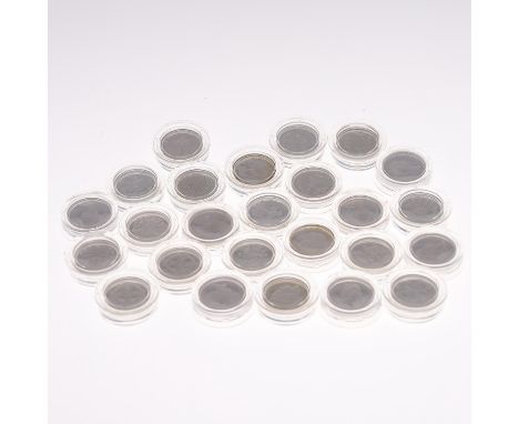 A collection of Elizabeth II silver proof £1.00 coins: 1983, 1984 (3), 1985, 1986 (2), 1987, 1988, 1989, 1990, 1991, 1992 (2)