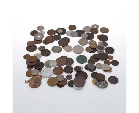 A mixed collection of World coins to include coins from India, Southern Rhodesia, Italy and others. 100 coins.  *CR:  Mixed c