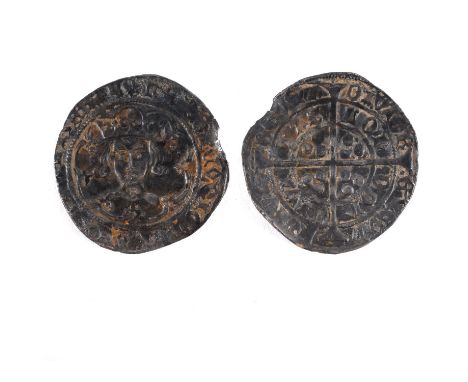 A hammered silver Groat, Cross-Pellet Issue (1454-1460), London Mint, Cross (IIIb)/none (North 1518), 3.77g. The 2018 Wiltshi